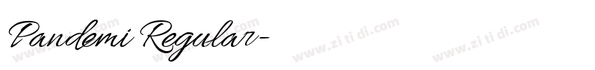 Pandemi Regular字体转换